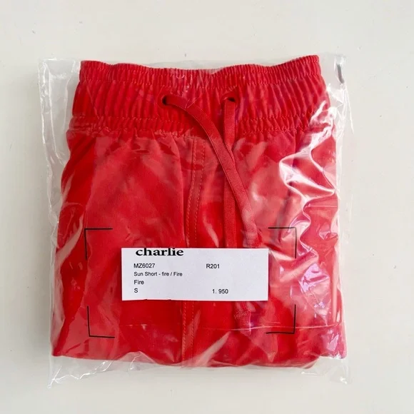 Charlie by MZ Men’s Sun Short Swimwear Fire Size Small New Lined - Picture 3 of 13